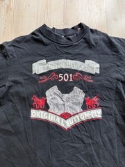 Rare Vintage Levi Strauss & Co 501 Original Button Fly T Shirt