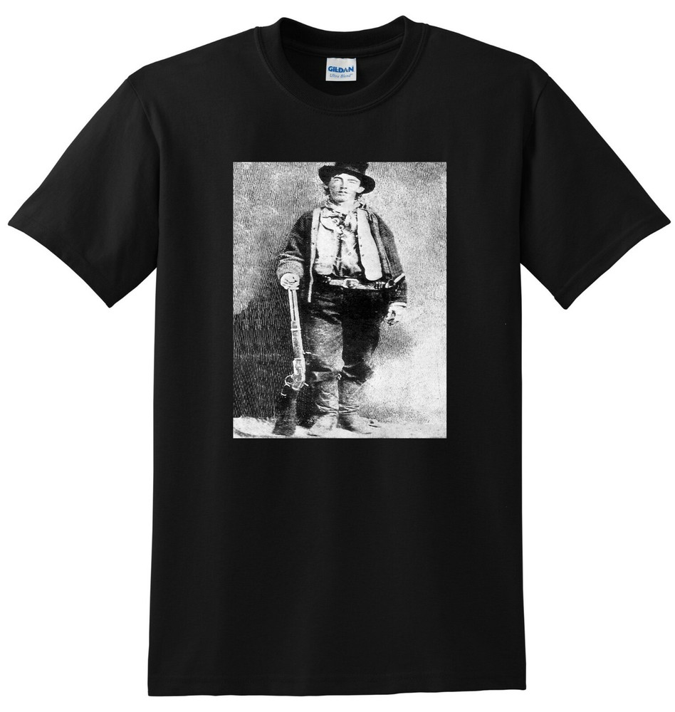 BILLY THE KID T SHIRT wild west outlaw photo poster tee S-5XL