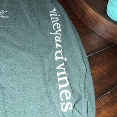 Vineyard Vines Regular Fit Men’s L Green Whale Logo Pocket Crew Neck Knit Tee