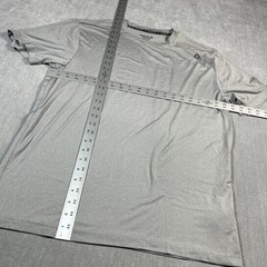 Reebok Mens Polyester Stretch T-shirt Work out Gym Medium Sport Tee Gray