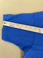VTG BVD T Shirt Men’s LARGE Single Stitch Blue MADE USA Workwear 80s