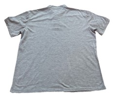 Henley 3 Button Crew Neck Short Sleeve Shirt Men’s XL Gray
