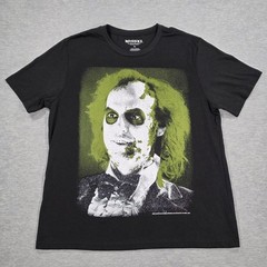 Beetlejuice Mens Graphic T-Shirt Black XL Ripple Junction Movie Tee Short Sleeve