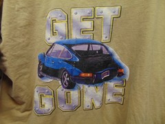Brisco Apparel Get Gone Porsche short sleeve T-Shirt medium size