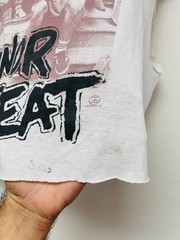 Vintage Minor Threat T Shirt 80s 1980s Zed Long Beach Sz S/M Thrashed