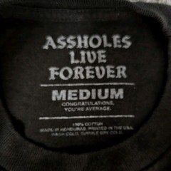 A**HOLES LIVE FOREVER Don Air Con Air Parody T Men M Trump Meme Streetwear Shirt