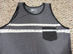 Oneill Men’s Gray Stripe Tank Top Sleeveless Large Surf