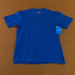Columbia Mens Small Blue Serene Graphic Short Sleeve Crew Neck Tee NWT *Flaw