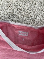 Levis shirt adult medium pink short sleeve crewneck casual outdoor mens a236****