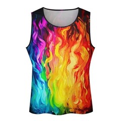 Rainbow Summer Lightweight 3D Tank Top