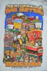 Barthreads Boston MA Pubs / Bars TSHIRT MEDIUM Y2K Beehive The Tam Harp Point