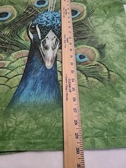 Vintage The Mountain Peacock Long Sleeve Green Tie Dye T-shirt Size Large 2013