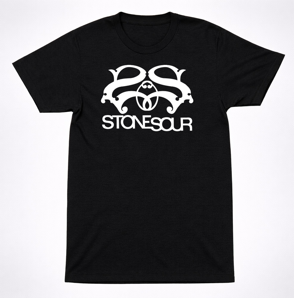 Stone Sour Classic Logo Shirt Modern Metal Alternative Rock Band Tee