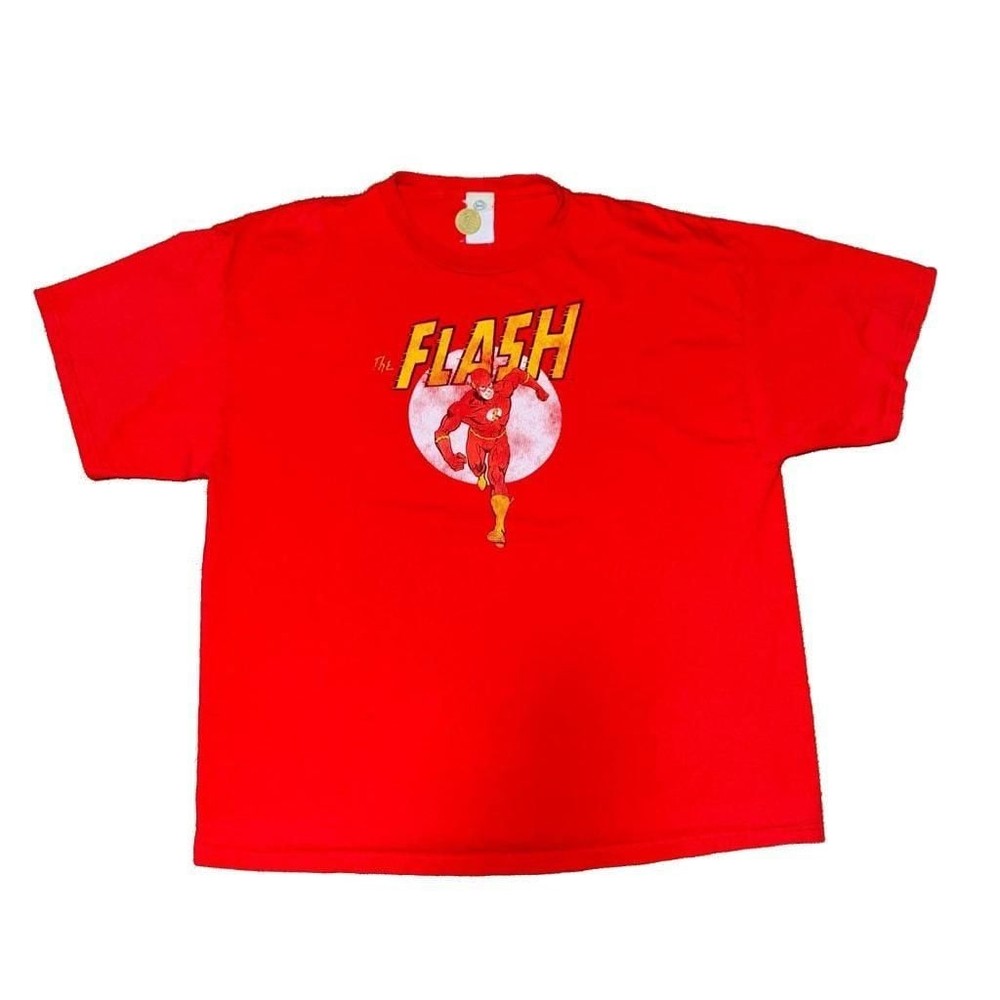 Vintage 2006 DC Comics The Flash Running Moon Graphic T-Shirt 2XL