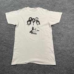 Vintage 70s Frankie Valli And The Four Seasons Band Shirt Medium 19×28 White