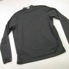 REI Shirt Mens XL Long Sleeve High Neck Outdoors Midweight Black Stretch
