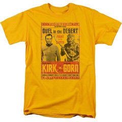 Star Trek Duel in the Desert Gorn Kirk Poster Men’s T Shirt S-3XL Licensed Tee