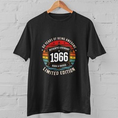 1966 60th Birthday Shirt Vintage 60 Years Old Limited Edition Gift Tee Cotton