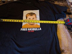 FULL SEND T-Shirt Men’s Black XL Free Hasbulla Mug Shot Graphic Cotton Tee