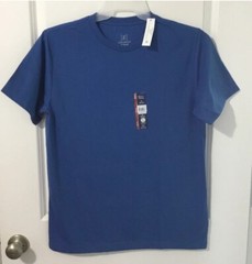 GEORGE Mens MOISTURE WICKING Blue Short Sleeve Crew Neck T-Shirt M (38-40)