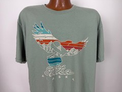Sitka Alaska Shirt Adult XL Nature Eagle Mountain Outdoor Travel Souvenir Cotton