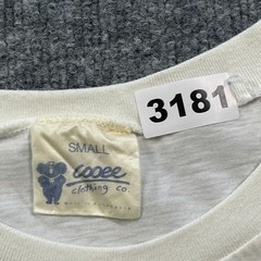 Vintage 90s Cooee Australia Koala Flower Shirt Small 21×24 White