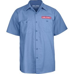 Powell Peralta Skateboards Work Shirt Skateboard Skeleton Postal Blue