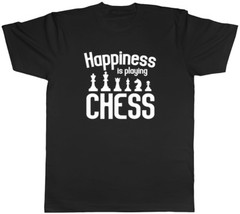 Happiness is Playing Chess Mens Womens Ladies T-Shirt