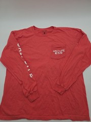 Salt Life T-Shirt Men L Longsleeve Graphic Print Logo Orange.#45947
