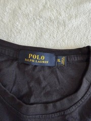 Polo Ralph Lauren Black Logo T-Shirt XL Red Spellout Graphic Tee