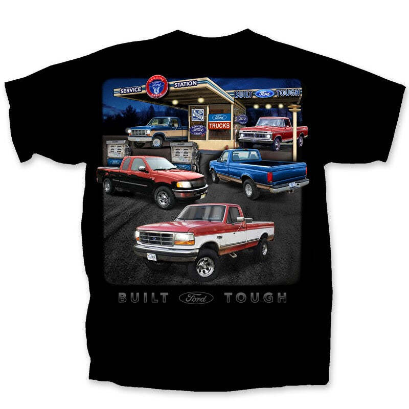 FORD TRUCK SERVICE STATION Black Mens T shirt(Joe Blow t’s) Licensed