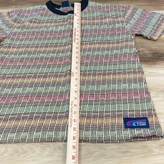 Scotch & Soda Tee Men Small Streetwear 100% Cotton Multi Color Basketweave