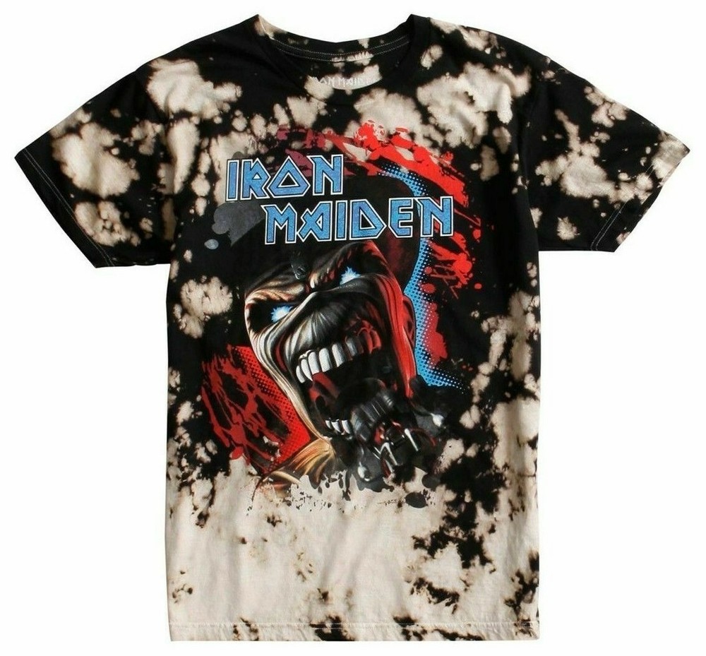 Iron Maiden EDDIE BLEACH WASH TROOPER T-Shirt NEW Licensed & Official XS-3XL