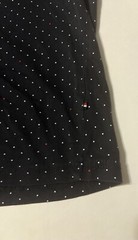 denim flower ricky singh t shirt Navy Blue, Red, & White Polka Dot Short Sleeve