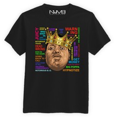 BIGGIE NOTORIOUS BIG T SHIRT JORDAN LEBRON HIP HOP (BY SALUTE AND CONQUER}