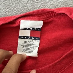 Vintage Tommy Hilfiger Shirt Mens Extra Large XL Gray Made in USA 90s Cotton