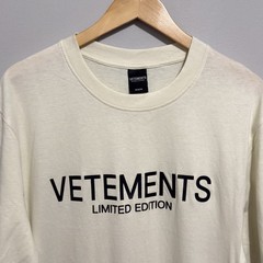 Vetements Men’s Beige T-Shirt Size M Limited Edition By Drill Clothing
