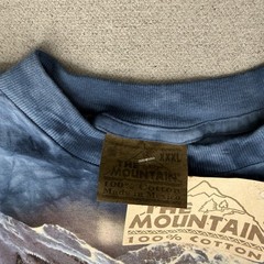 90’s The Mountain Shirt Men XXL Train Engine Ted Blaylock Tie Dye Locomotive