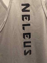 NELEUS ‘Dry Fit Logo Muscle’ Mesh Tank Top Men’s S Gym Workout Exercise Grey NWT