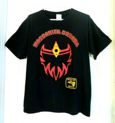 WWE Mascarita Dorada Black Red T-Shirt size L Yazbek Brand Mexican Wrestler