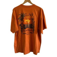 Hard Rock Cafe Honolulu T-shirt Men’s 2XL Tropical Sunset Graphic Print 2 Sides
