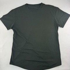 BYLT Basics Mens Large T-Shirt Green Drop Cut Lux Short Sleeve Tee