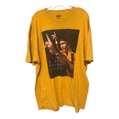 American Classics Bruce Lee Yellow Graphic Print Crew Neck T-Shirt Men’s 2XL