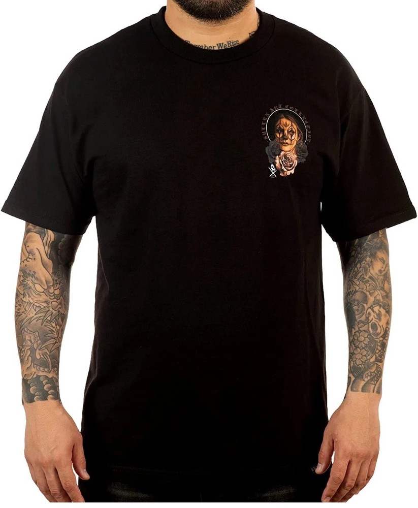 Sullen Men’s T-shirt CRY LATER Tattoos Urban Design Skull Premium Quality reprin