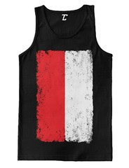 Distresed Poland Flag – Polish Polska Country Pride Men’s Tank Top