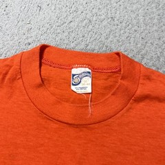 Vintage WLS Run For The Zoo Shirt Mens Medium Orange 1983 Radio Graphic Tee 80s
