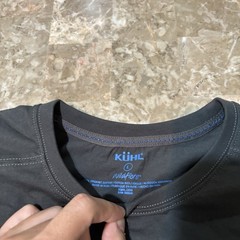 Kuhl Shirt Mens Large Grey Wildfibre Short Sleeve Tee Carbon 100% Cotton NEW