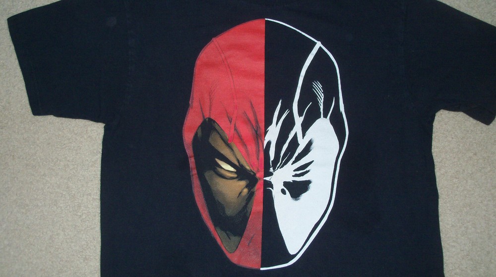 Marvel Comics DEADPOOL Split Face Movie Shirt MEDIUM Rob Liefled Art X-MEN