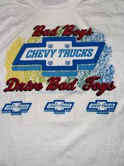 Vintage 90’s NOS XL Sunrise Turquoise Chevy Truck T-shirt. Single Stitch. USA