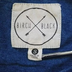 Birch Black Blue Tshirt Mens Sz S Mineral Wash Crew Neck Basic Casual Shirt Top